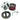 TC Bros. Chrome Louvered Air Cleaner for HD CV Carbs & EFI TC Bros.