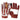 Astrapí (Lightning) Skeleton Leather Motorcycle Glove - Red-White Maroon Bell Outdoor®