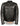 Milwaukee Leather LKM1725 Men's Black Leather Sporty Crossover Scooter Motorcycle Jacket w/ Reflective Piping Hot Leathers