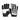Skeleton Leather Motorcycle Glove - Black-White Maroon Bell Outdoor®