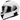 Sena Outforce Bluetooth Helmet front view with visor - white