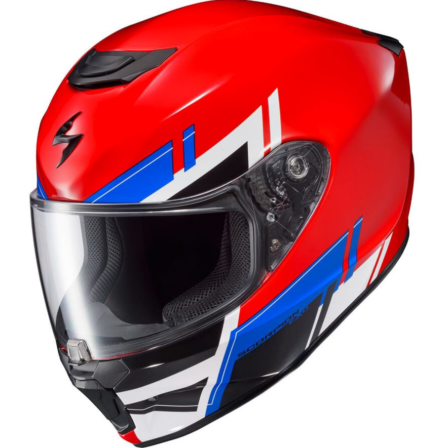 is the scorpion exo r420 a good helmet EXO-R420 Full-Face Pace Orange / Small R420 features the Elliptec II face shield which has a latching shield locking mechanism located in the lower center of the shield Scorpion EXO R420 Pace Red
