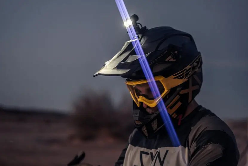 dirt bike helmet headlights Voyager Dirt Helmet Light Kit by Oxbow