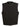 Club Vest CVM3038 Men's Black Denim Collarless Motorcycle Club Style Vest with Leather Trim Hot Leathers