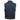 Milwaukee Leather DM1331 Men's Blue Denim Motorcycle Biker Riders Vest w/ Shirt Style Collar Hot Leathers