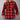 Hot Leathers FLL3002 Ladies Black and Red Long Sleeve Flannel Hot Leathers