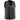 Milwaukee Leather LKM1360 Men's Black Leather Classic V-Neck Motorcycle Rider Vest w/ Snaps and Side Laces Closure Hot Leathers