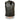 Milwaukee Leather LKM1360 Men's Black Leather Classic V-Neck Motorcycle Rider Vest w/ Snaps and Side Laces Closure Hot Leathers