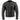 Milwaukee Leather LKM1725 Men's Black Leather Sporty Crossover Scooter Motorcycle Jacket w/ Reflective Piping Hot Leathers