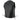 Milwaukee Leather LKM3701 Men's Black Leather Classic V-Neck Motorcycle Rider Vest w/ Buffalo Snaps and Side Laces Hot Leathers
