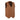 Milwaukee Leather LKM3702 Men's Saddle Leather Classic V-Neck Western Style Motorcycle Rider Vest w/ Buffalo Snaps Hot Leathers