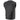 Milwaukee Leather LKM3711 Men's Black Leather Collarless Club Style Motorcycle Rider Vest w/ Dual Front Closure Hot Leathers