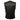 Milwaukee Leather LKM3711 Men's Black Leather Collarless Club Style Motorcycle Rider Vest w/ Dual Front Closure Hot Leathers