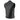 Milwaukee Leather LKM3712 Men's Black Leather Club Style Motorcycle Rider Vest w/ Front Snap/Zipper and Side Lace Hot Leathers