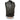 Milwaukee Leather LKM3712 Men's Black Leather Club Style Motorcycle Rider Vest w/ Front Snap/Zipper and Side Lace Hot Leathers