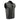Milwaukee Leather LKM3713 Men's Black Leather Club Style Motorcycle Rider Vest W/ Dual Closure Zipper and Snaps Hot Leathers