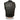 Milwaukee Leather LKM3720 Men's Black Leather Club Style Motorcycle Rider Vest with Concealed Snap Button Closure Hot Leathers