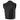 Milwaukee Leather LKM3720 Men's Black Leather Club Style Motorcycle Rider Vest with Concealed Snap Button Closure Hot Leathers