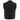 Milwaukee Leather LKM3720 Men's Black Leather Club Style Motorcycle Rider Vest with Concealed Snap Button Closure Hot Leathers