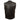Milwaukee Leather LKM3720 Men's Black Leather Club Style Motorcycle Rider Vest with Concealed Snap Button Closure Hot Leathers