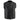 Milwaukee Leather LKM3720 Men's Black Leather Club Style Motorcycle Rider Vest with Concealed Snap Button Closure Hot Leathers