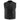 Milwaukee Leather LKM3720 Men's Black Leather Club Style Motorcycle Rider Vest with Concealed Snap Button Closure Hot Leathers