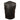 Milwaukee Leather LKM3721 Men's Black Leather Collarless Club Style Motorcycle Rider Vest w/Concealed Snap Closure Hot Leathers