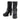 Milwaukee Leather MBL9303 Women's Classic Black Leather Casual Fashion Boots with Block Heel Hot Leathers