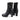 Milwaukee Leather MBL9303 Women's Classic Black Leather Casual Fashion Boots with Block Heel Hot Leathers