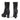 Milwaukee Leather MBL9303 Women's Classic Black Leather Casual Fashion Boots with Block Heel Hot Leathers
