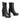 Milwaukee Leather MBL9303 Women's Classic Black Leather Casual Fashion Boots with Block Heel Hot Leathers