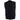 Milwaukee Leather MDM3000 Men's 'Brute' Concealed Snap Black Denim Club Style Vest w/ Hidden Zipper Hot Leathers