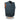 Milwaukee Leather MDM3000 Men's 'Brute' Concealed Snap Black Denim Club Style Vest w/ Hidden Zipper Hot Leathers