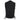 Milwaukee Leather MDM3002 Men's ‘Covert’ Black Denim Club Style Vest with Side Lace Adjustment Hot Leathers