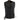 Milwaukee Leather MDM3002 Men's ‘Covert’ Black Denim Club Style Vest with Side Lace Adjustment Hot Leathers