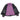 Milwaukee Leather ML2067 Women's 3/4 Black and Purple Leather Hoodie Jacket with Reflective Tribal Design Hot Leathers