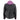 Milwaukee Leather ML2067 Women's 3/4 Black and Purple Leather Hoodie Jacket with Reflective Tribal Design Hot Leathers