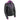 Milwaukee Leather ML2067 Women's 3/4 Black and Purple Leather Hoodie Jacket with Reflective Tribal Design Hot Leathers