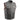 Milwaukee Leather MLM3506 Men's Black Premium Leather Vest - Old Glory Laced Armholes Red Stitching Club Style Vest Hot Leathers