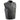 Milwaukee Leather MLM3507 Men's Old Glory Black Premium Leather Club Style Vest w/ Grey Stitching Laced Armholes Hot Leathers