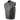 Milwaukee Leather MLM3507 Men's Old Glory Black Premium Leather Club Style Vest w/ Grey Stitching Laced Armholes Hot Leathers