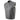 Milwaukee Leather MLM3507 Men's Old Glory Black Premium Leather Club Style Vest w/ Grey Stitching Laced Armholes Hot Leathers