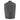 Milwaukee Leather MLM3509 Men's Black Premium Leather Vest - Old Glory Laced Armholes White Stitching Club Style Vest Hot Leathers