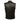 Milwaukee Leather MLM3510 Men's Black Premium Leather Club Style Vest - Dual Closure Open Neck Motorcycle Rider Vest Hot Leathers