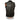 Milwaukee Leather MLM3510 Men's Black Premium Leather Club Style Vest - Dual Closure Open Neck Motorcycle Rider Vest Hot Leathers