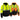 Nexgen Heat MPM1773SET Men's Heated High Visibility Work Hoodie, Neon Green Hi Vis Reflective Hoodie w/ Battery Hot Leathers