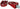 Moto Sytle Footpeg Set Red 2"X3.125" FLO MOTORSPORTS