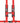 PRP 4.2 4-Point Auto Buckle H-style Harness - Red PRP