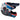 Troy Lee Designs SE4 Polyacrylite Helmet w/MIPS Skooly Blue/Orange Troy Lee Designs