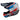 Troy Lee Designs SE4 Polyacrylite Helmet w/MIPS Skooly Blue/Orange Troy Lee Designs
